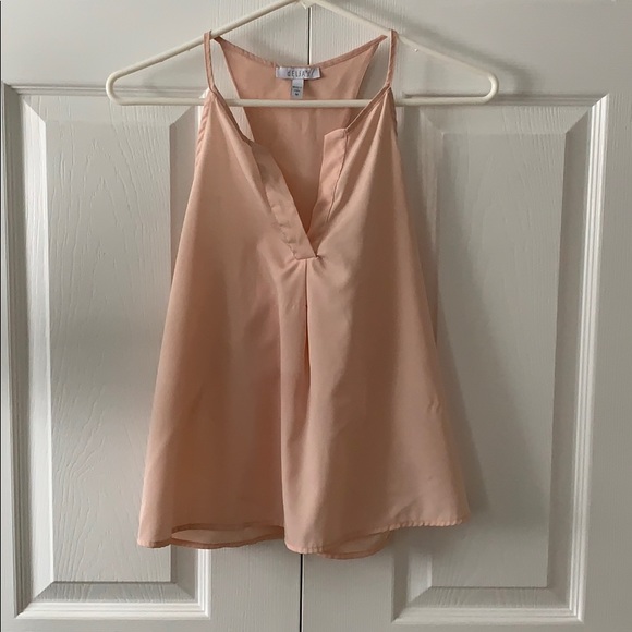 light pink tank top blouse - Picture 1 of 3